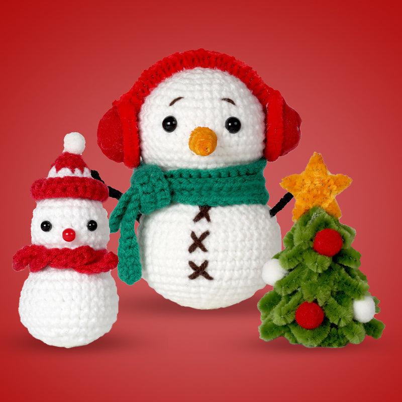 Beginners Crochet Kit-Christmas Snowman - Dynamic Frog