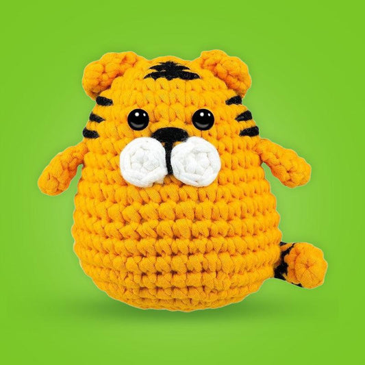 Yellow Tiger Crochet Kit for Beginners – Unleash Your Inner Crafting Beast! 🐯🧶 - Dynamic Frog