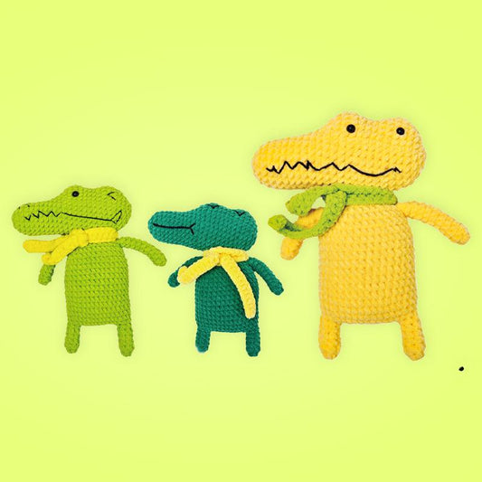 Beginners Crochet Kit-Three crocodiles - Dynamic Frog