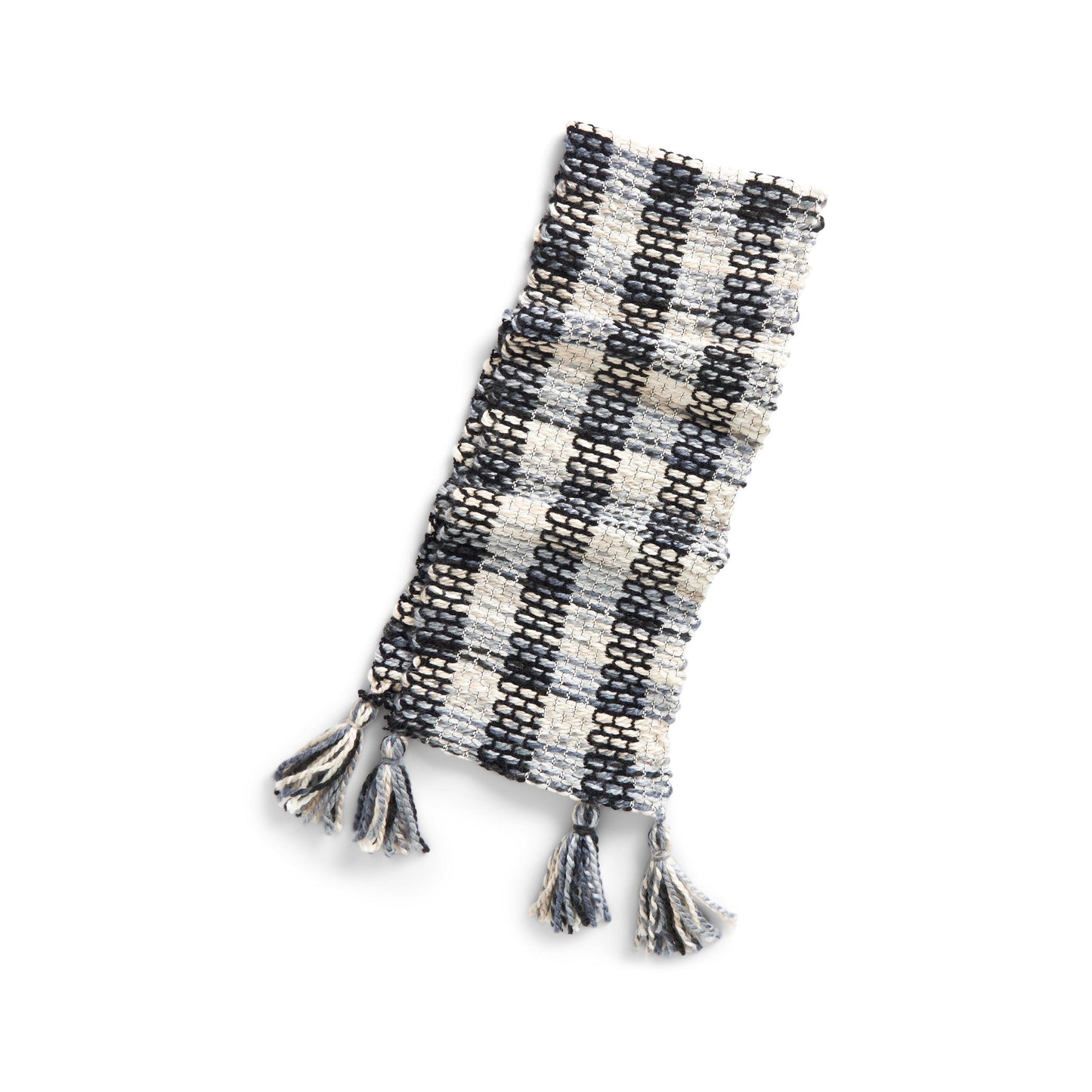 Bernat Gingham Weaving Scarf Pattern