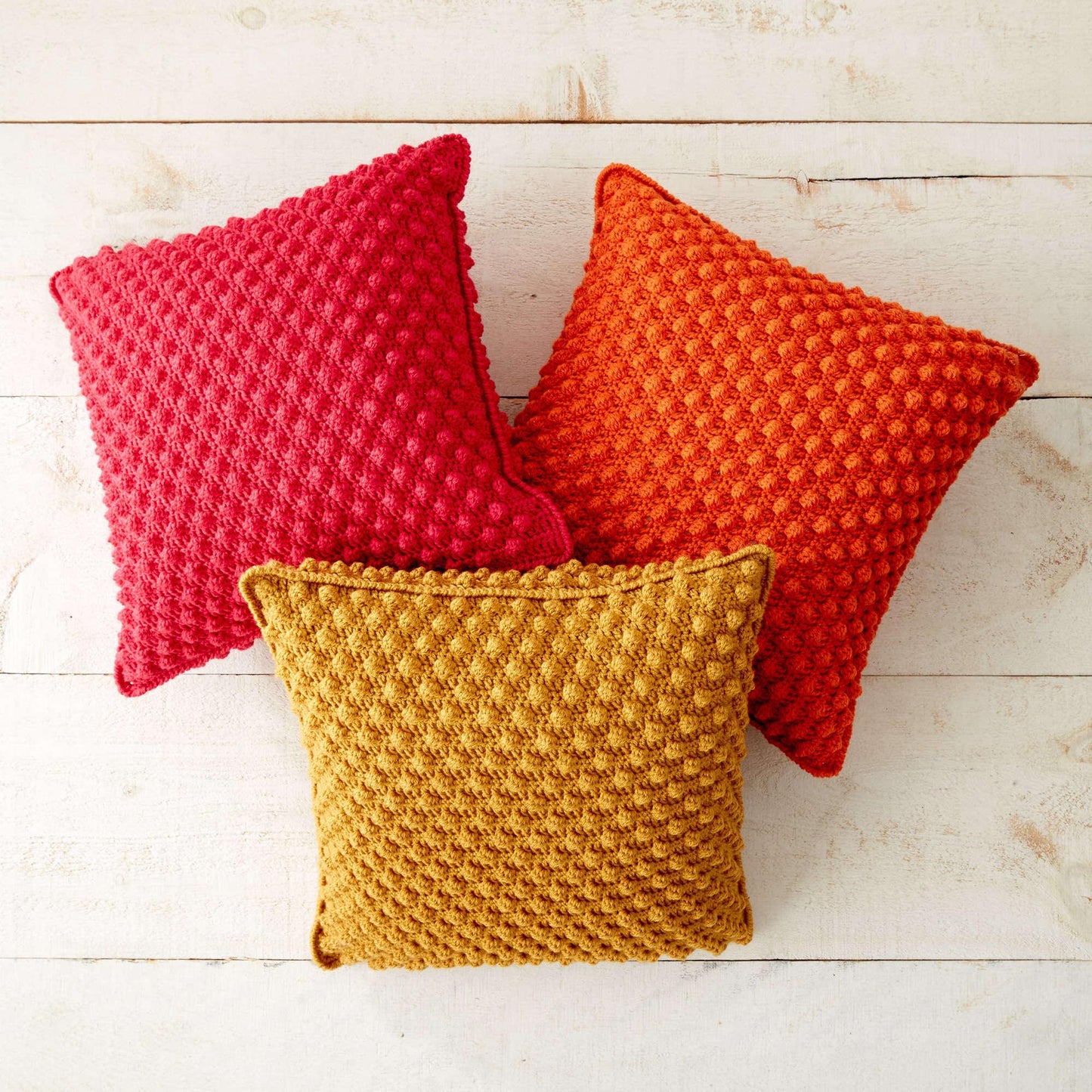 Patons Bobble-licious Crochet Pillows