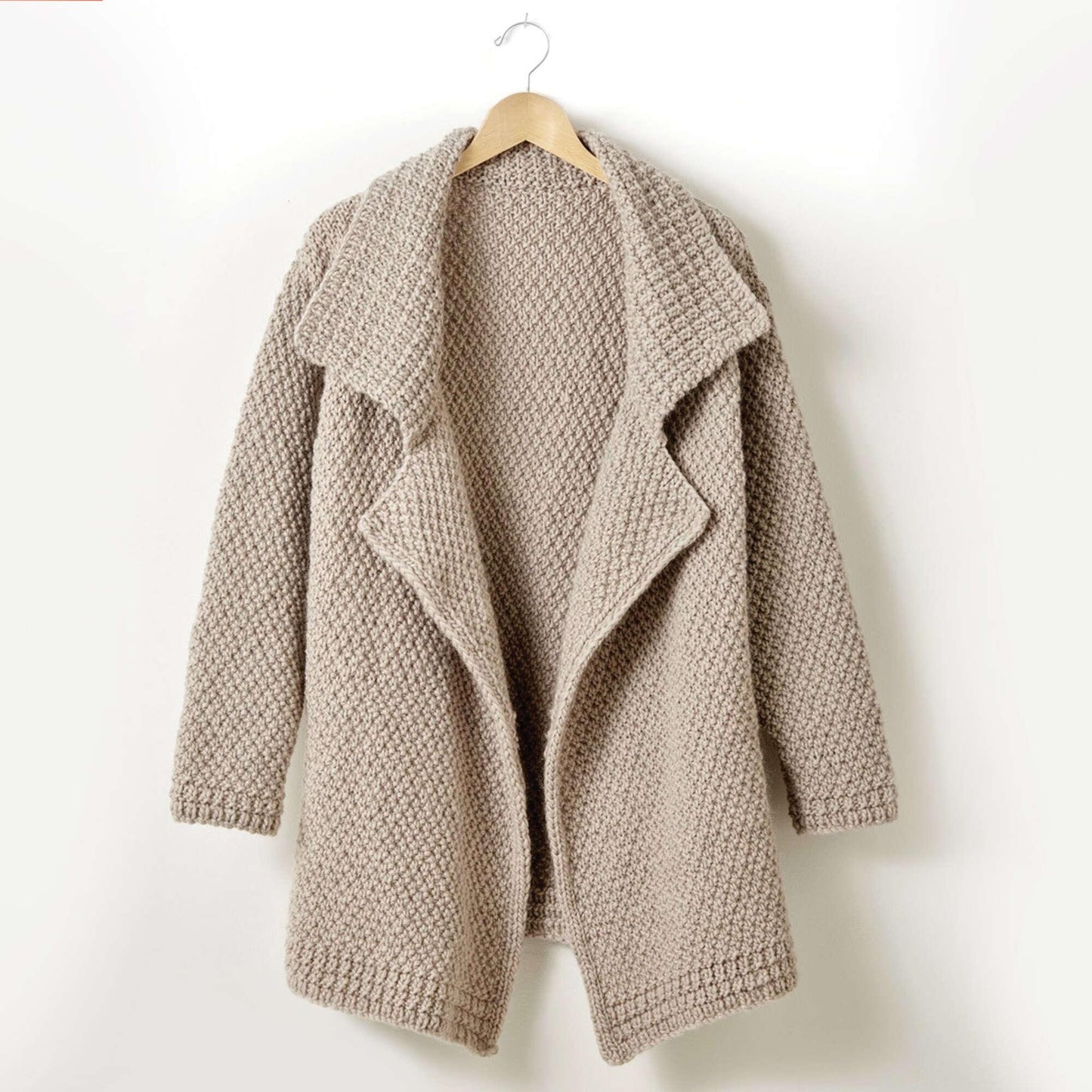 Patons Lapel Knit Cardigan