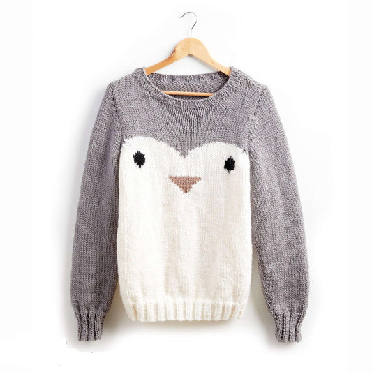 Patons Penguin Knit Holiday Sweater