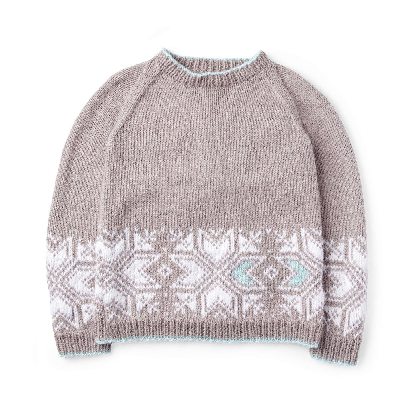 Patons Graphic Snowflake Knit Sweater