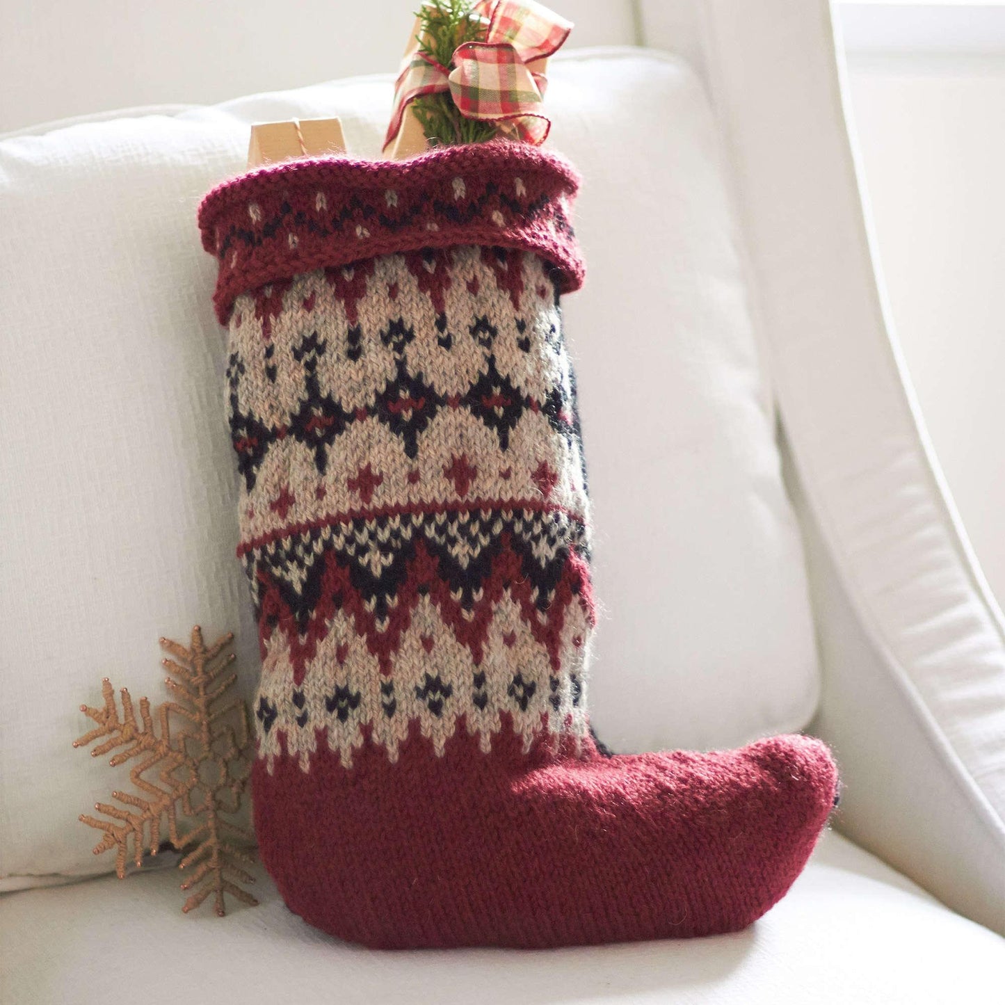 Patons Knit Fair Isle Stocking