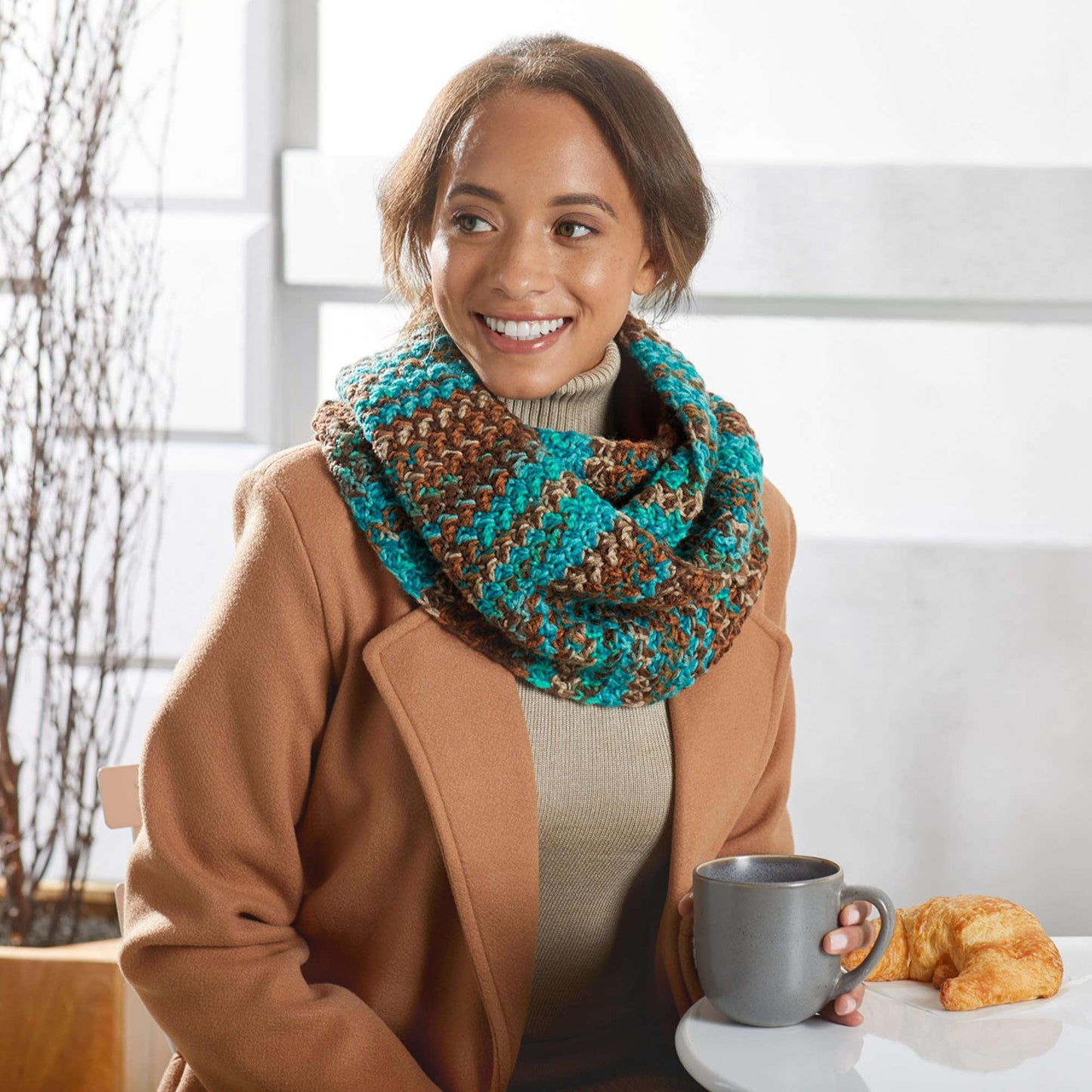 Red Heart Crochet Long & Twisted Cowl