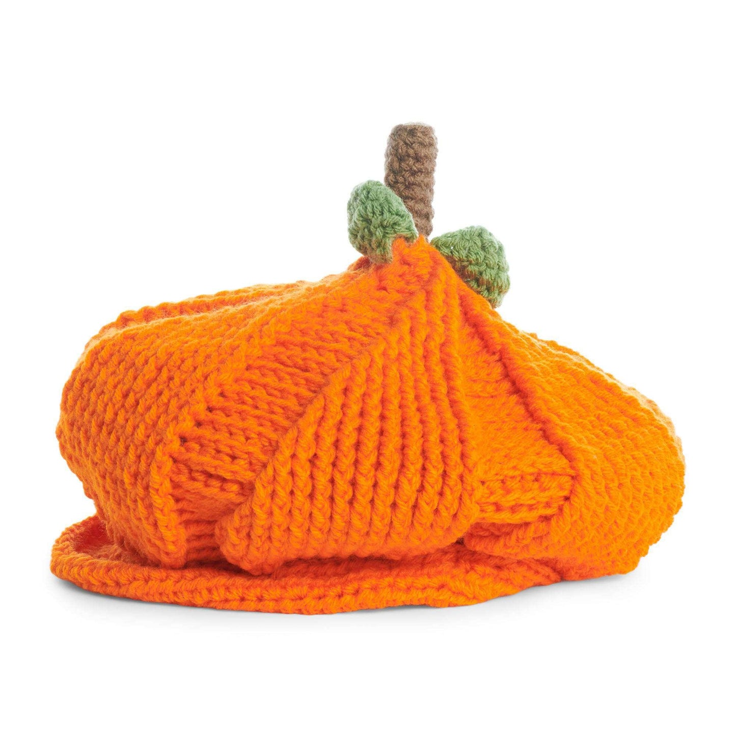 Red Heart Newsboy Pumpkin Crochet Hat