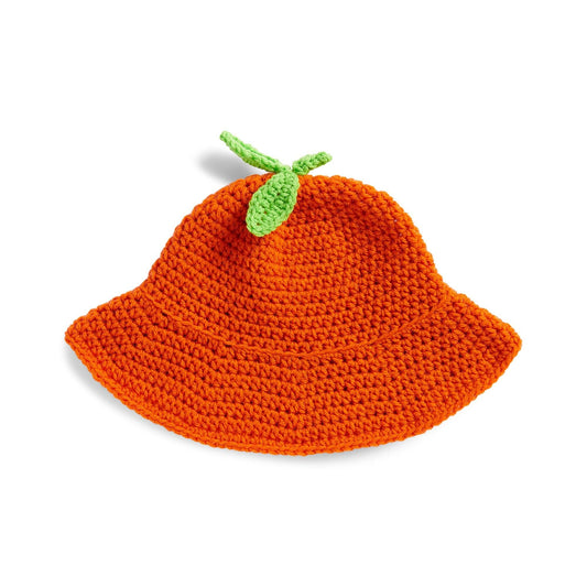 Red Heart Orange You Glad Crochet Bucket Hat