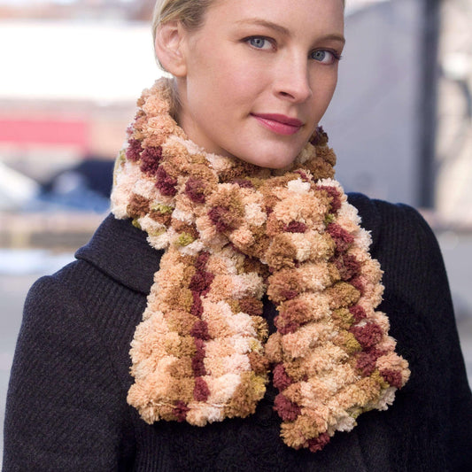 Red Heart Two Ball Crochet Scarf