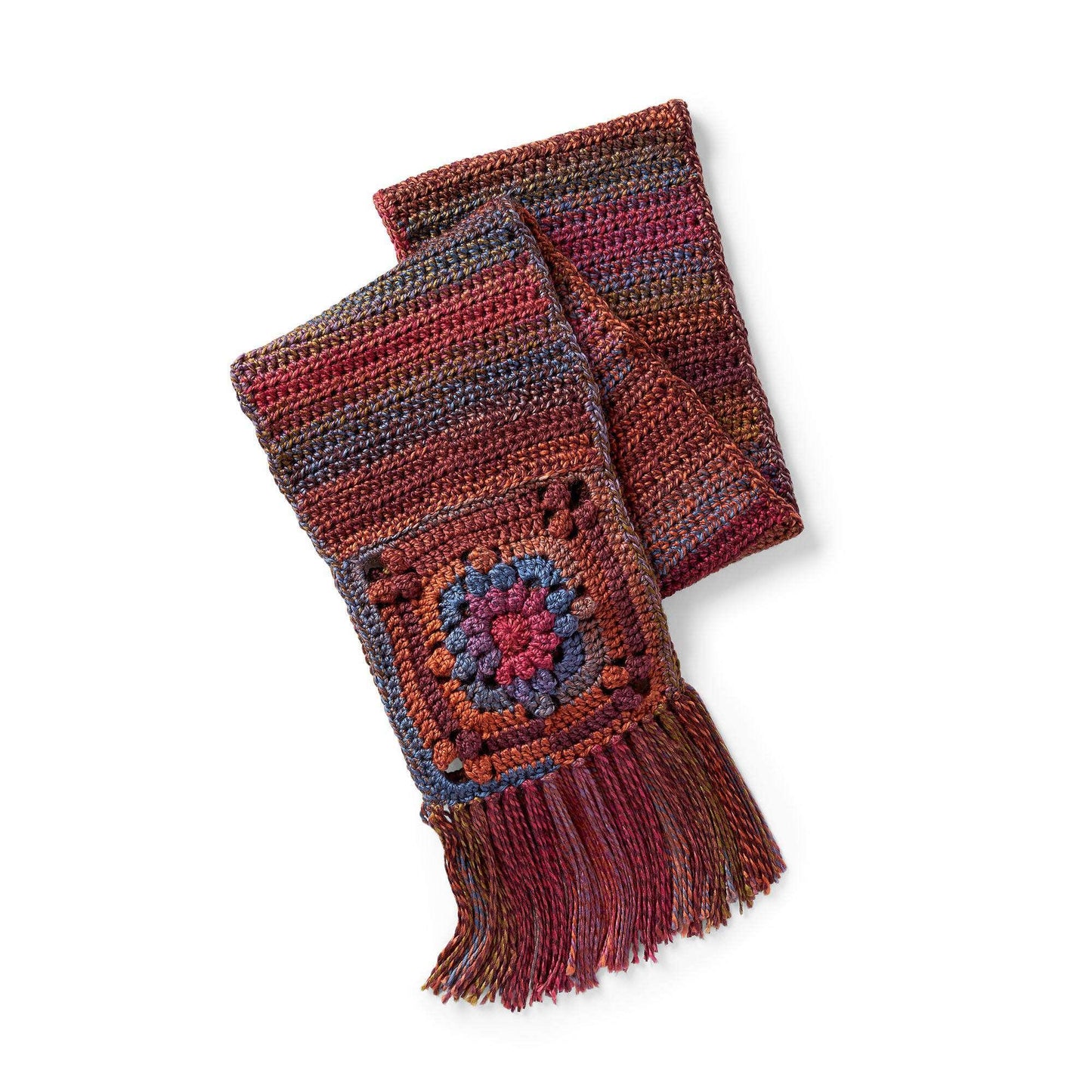 Red Heart Radiant Ends Crochet Scarf