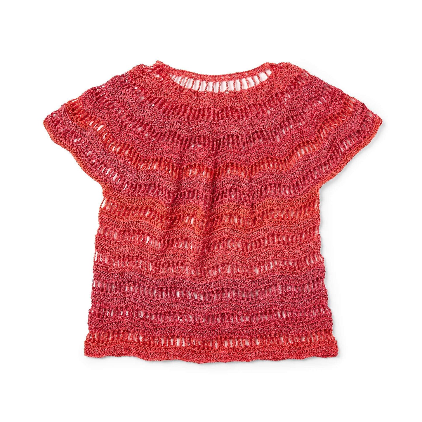 Red Heart Zig Zag Crochet Top