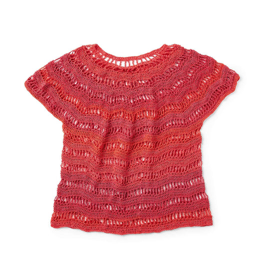 Red Heart Zig Zag Crochet Top