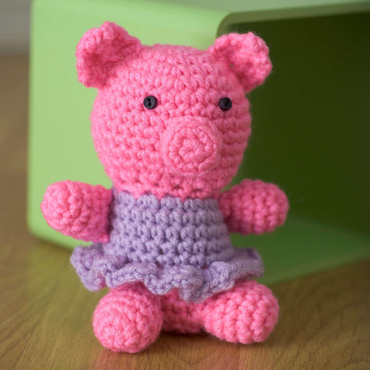 Red Heart Little Crochet Piggy