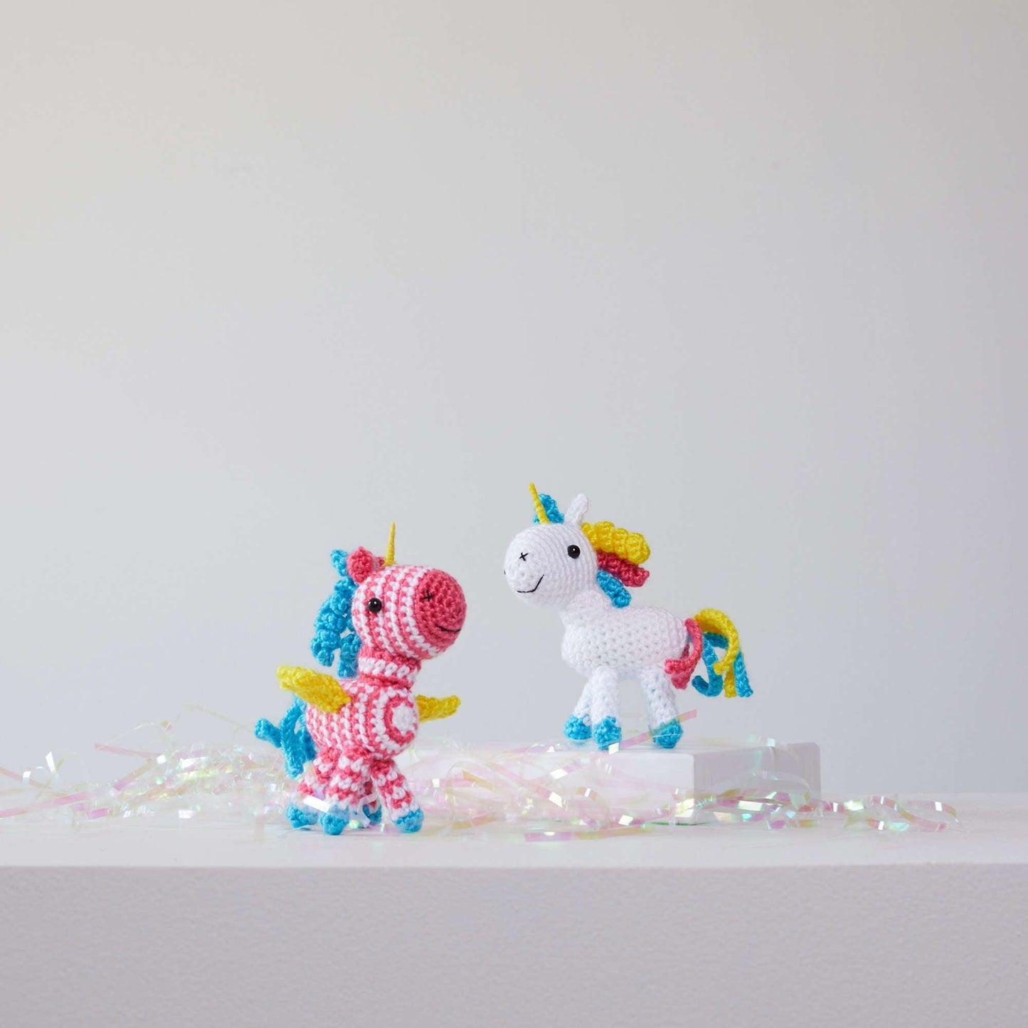 Red Heart Sparkle And Shimmer Crochet Unicorn