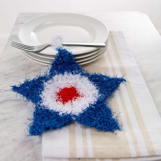 Red Heart Patriotic Crochet Scrubby