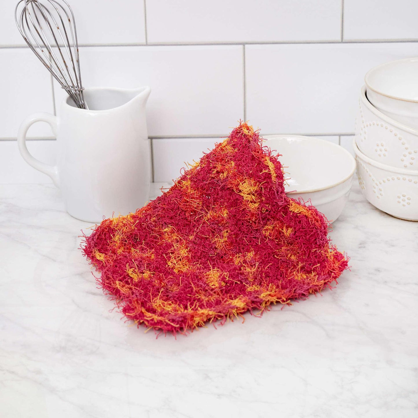 Red Heart Zigzag Crochet Dishcloth