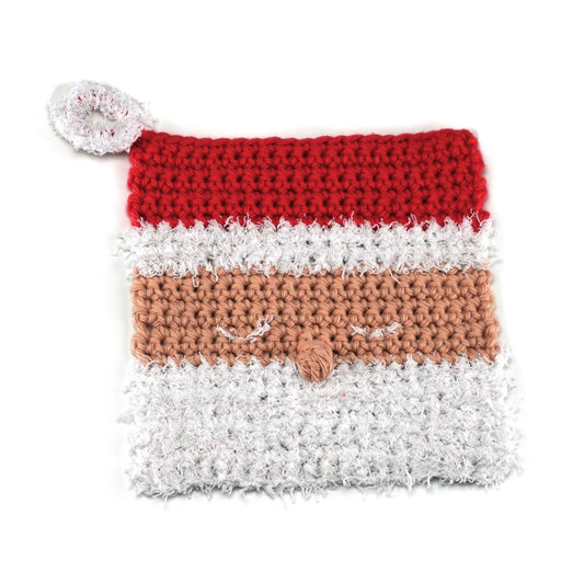 Red Heart Santa Cloth Crochet Dishcloth