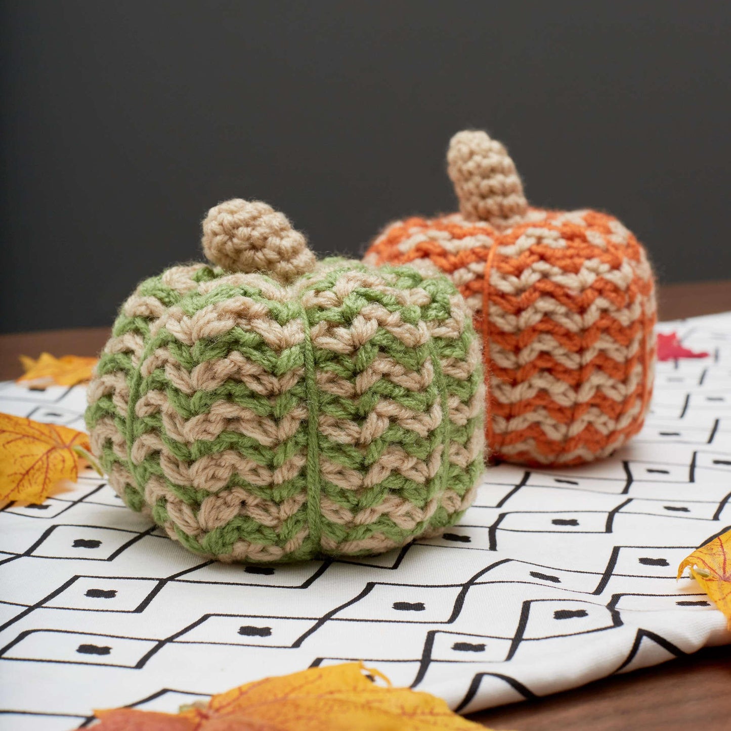 Red Heart Spicy Crochet Pumpkins