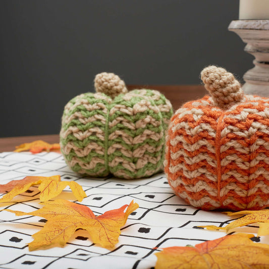 Red Heart Spicy Crochet Pumpkins