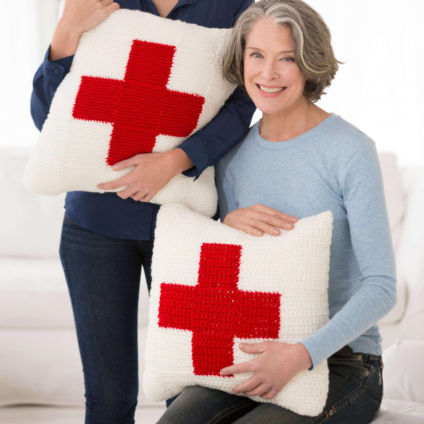 Red Heart Red Heart Cares Crochet Pillow