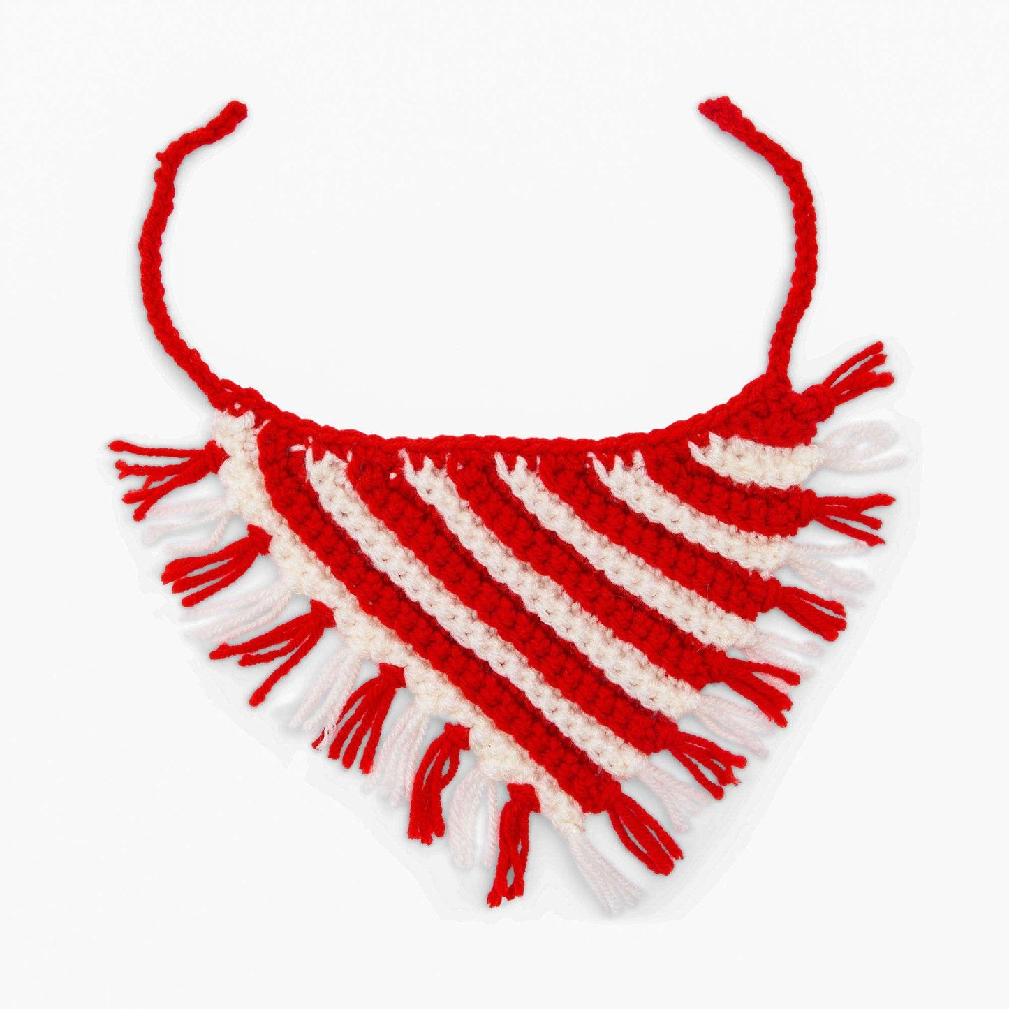 Red Heart Peppermint Crochet Pet Neckerchief