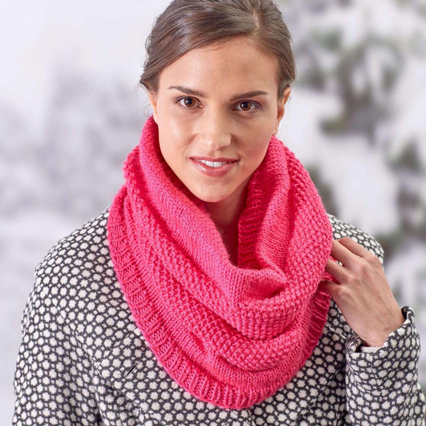 Red Heart Stunning Knit Cowl