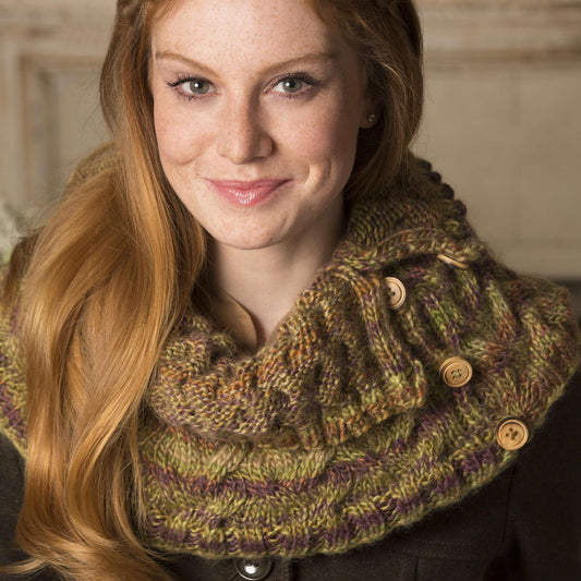 Red Heart Knit Ups-and-Down Cowl