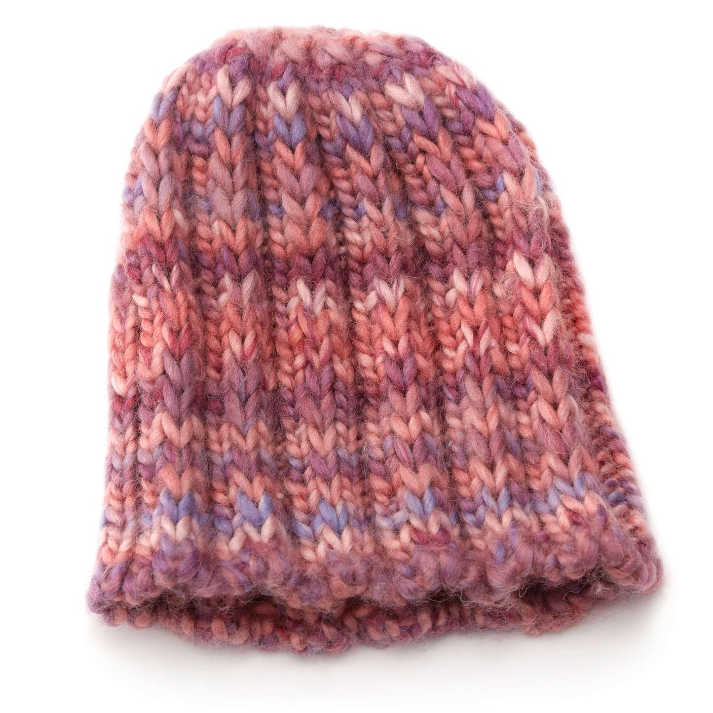 Red Heart Knit Slipped Rib Hat