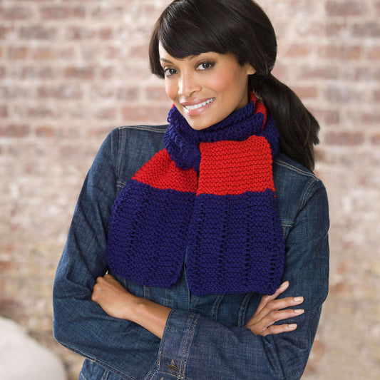 Red Heart Simple Knit Scarf