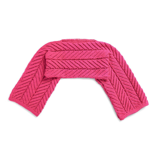 Red Heart Sunray Panels Knit Shrug