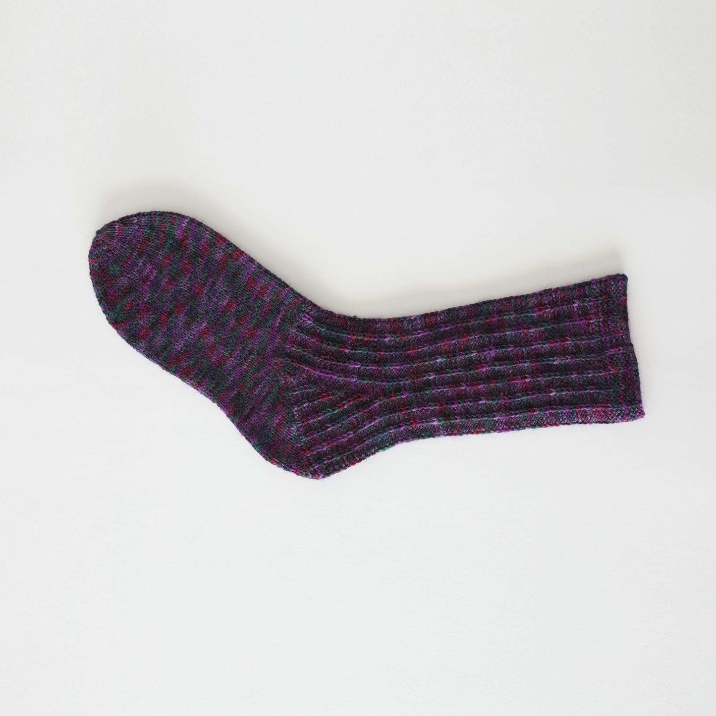 Red Heart Knit Slip Rib Socks