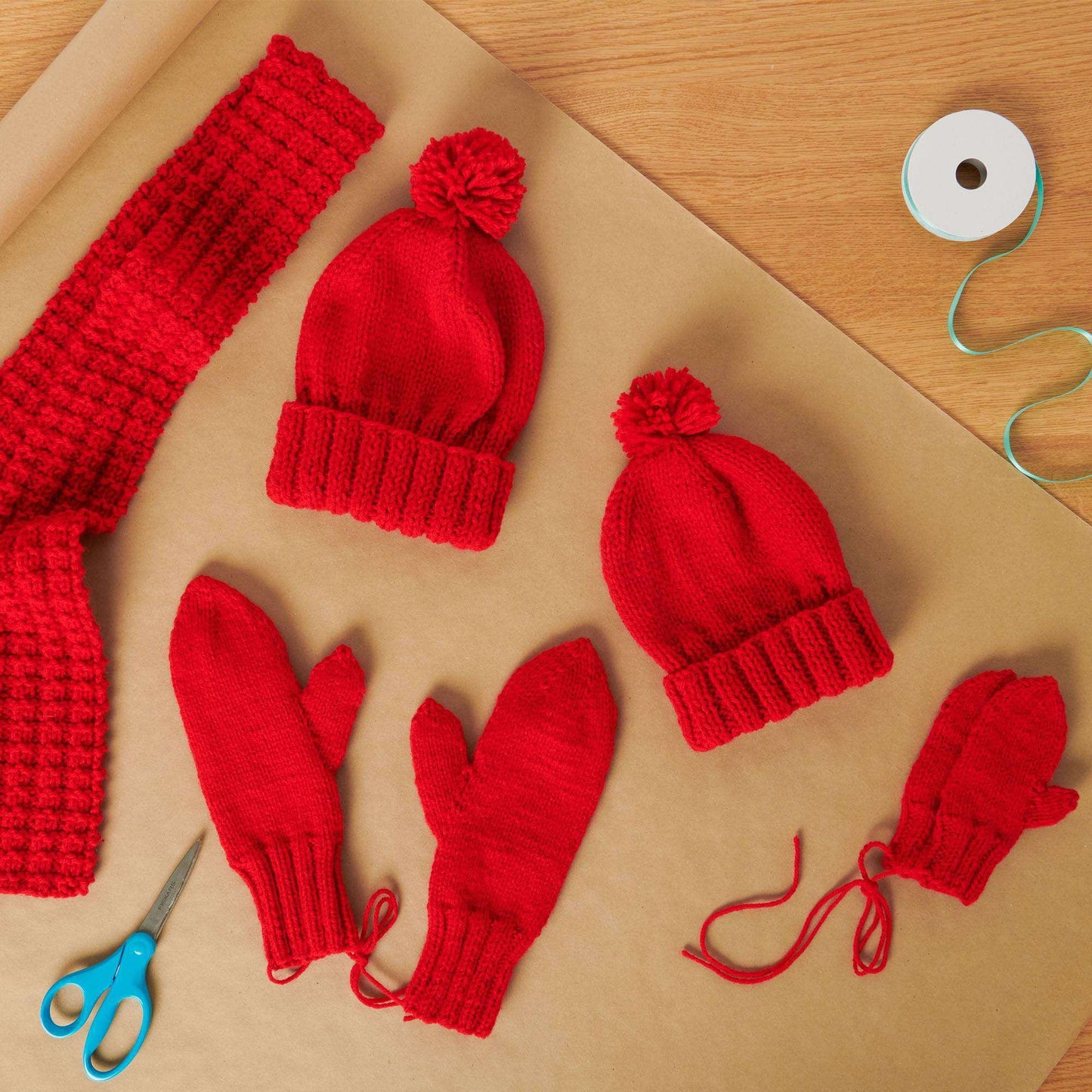 Red Heart Susan's Knit Family Winter Sets