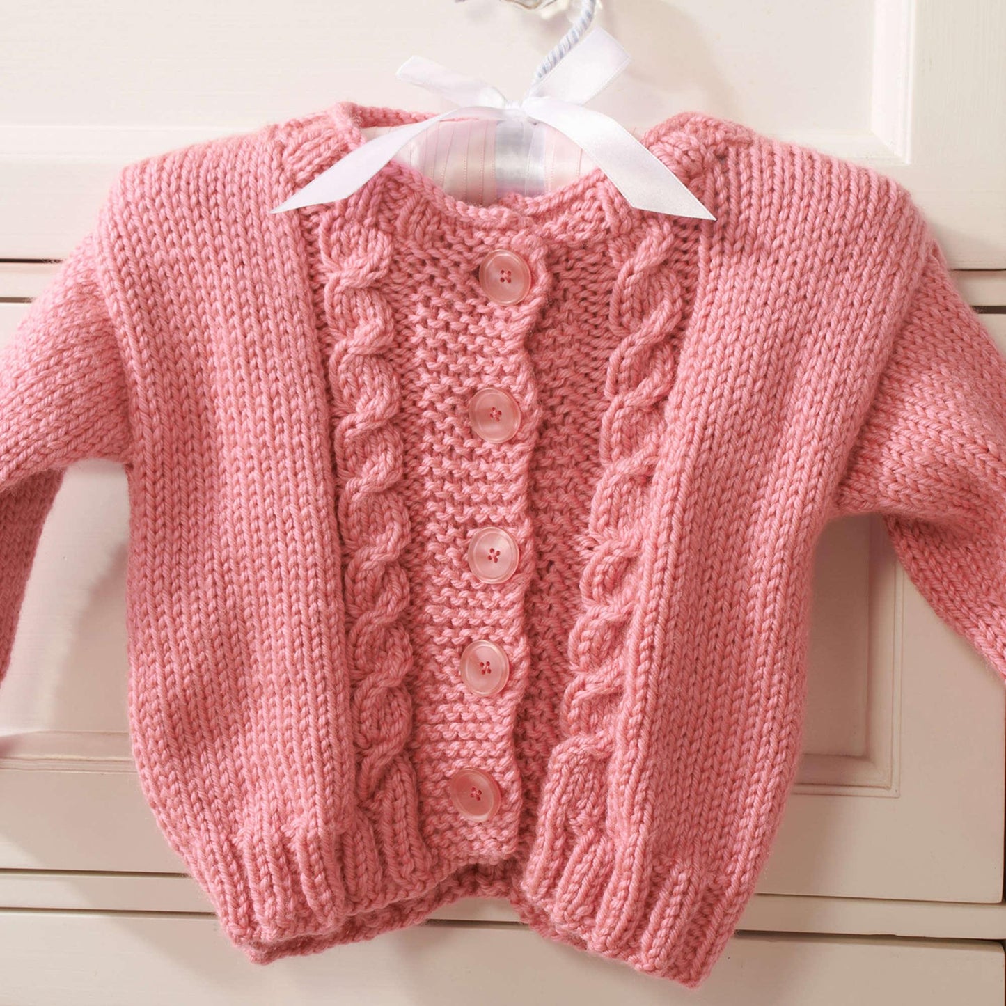 Red Heart Princess Knit Cardigan