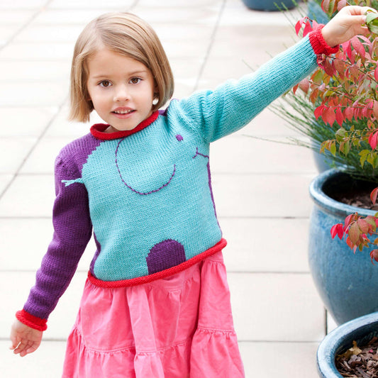 Red Heart Knit Snuffle Pullover