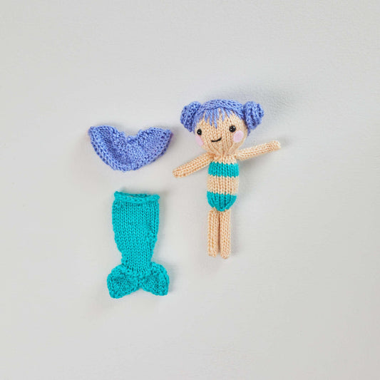 Red Heart Knit Tina & Nina Mermaid