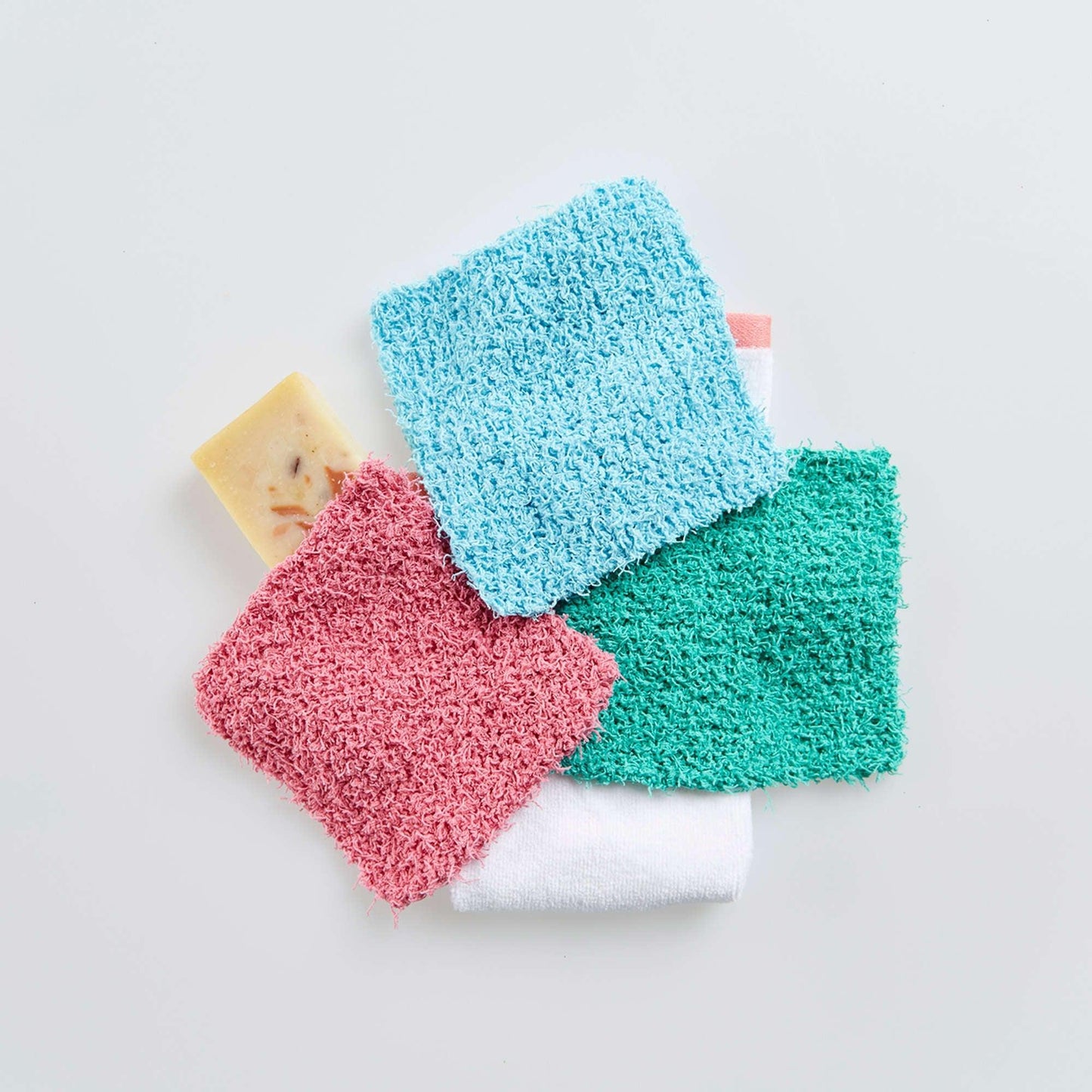 Red Heart Knit Square Scrubbies