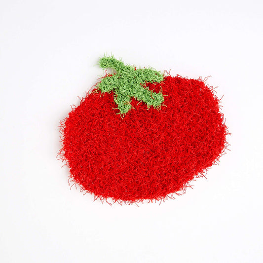 Red Heart Knit Tomato Scrubby