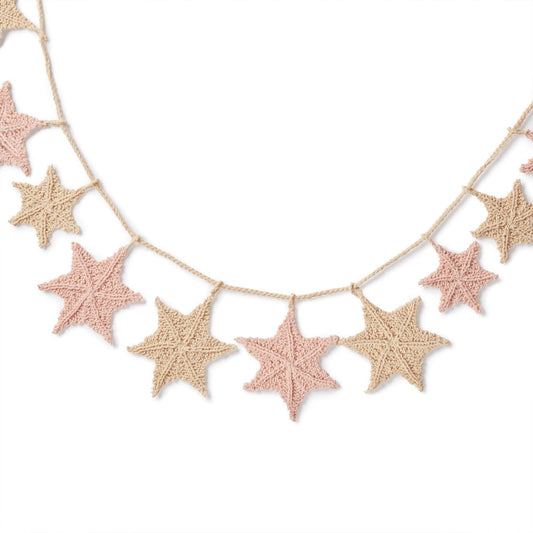 Red Heart Knit Star Light Garland