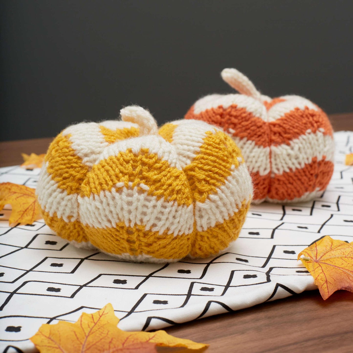 Red Heart Spicy Knit Pumpkins