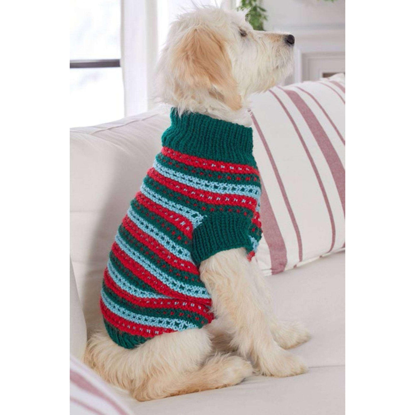 Red Heart Stylish Knit Dog Sweater