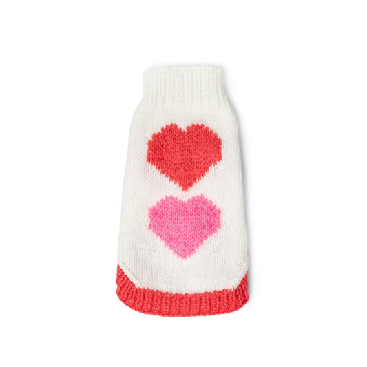 Red Heart Puppy Love Knit Sweater