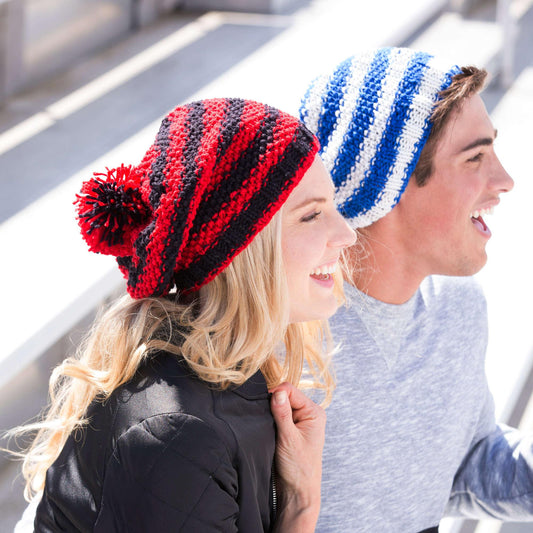 Red Heart Let's Go! Slouchy Knit Hat