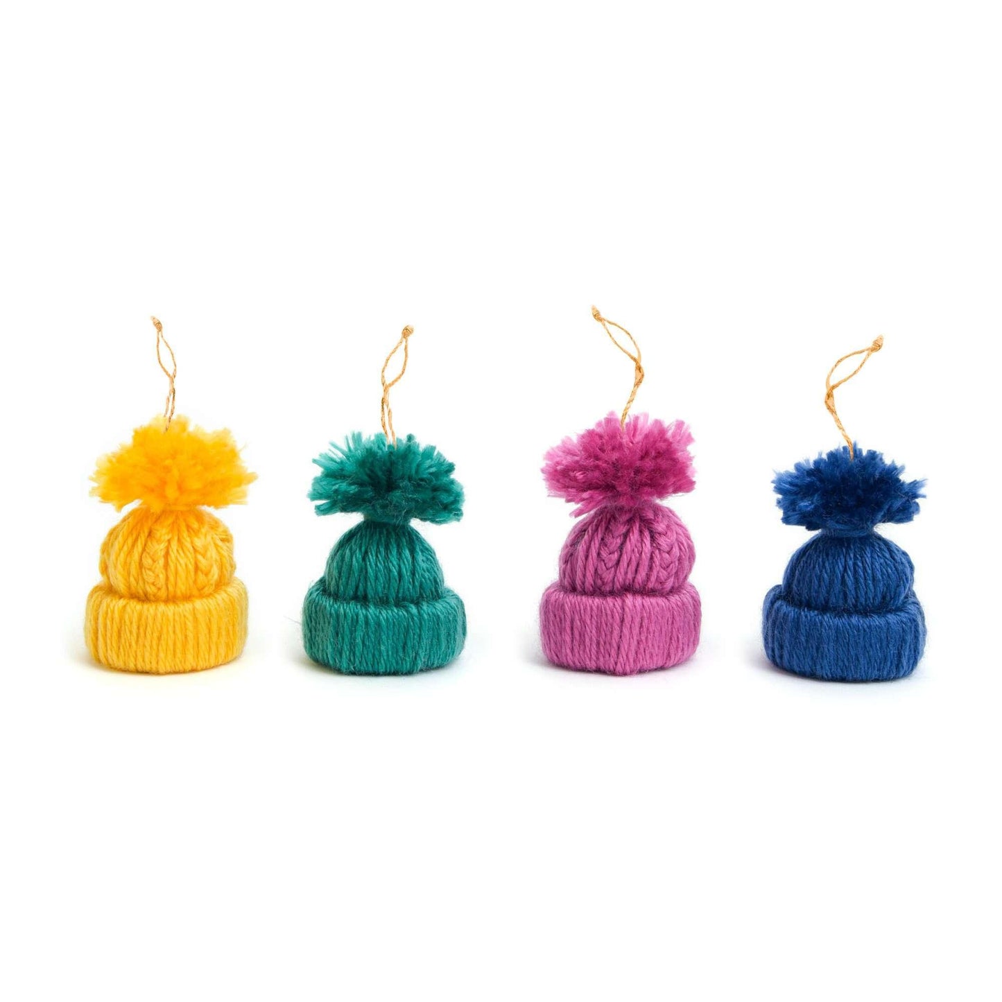 Red Heart Craft Little Yarn Hat Ornaments