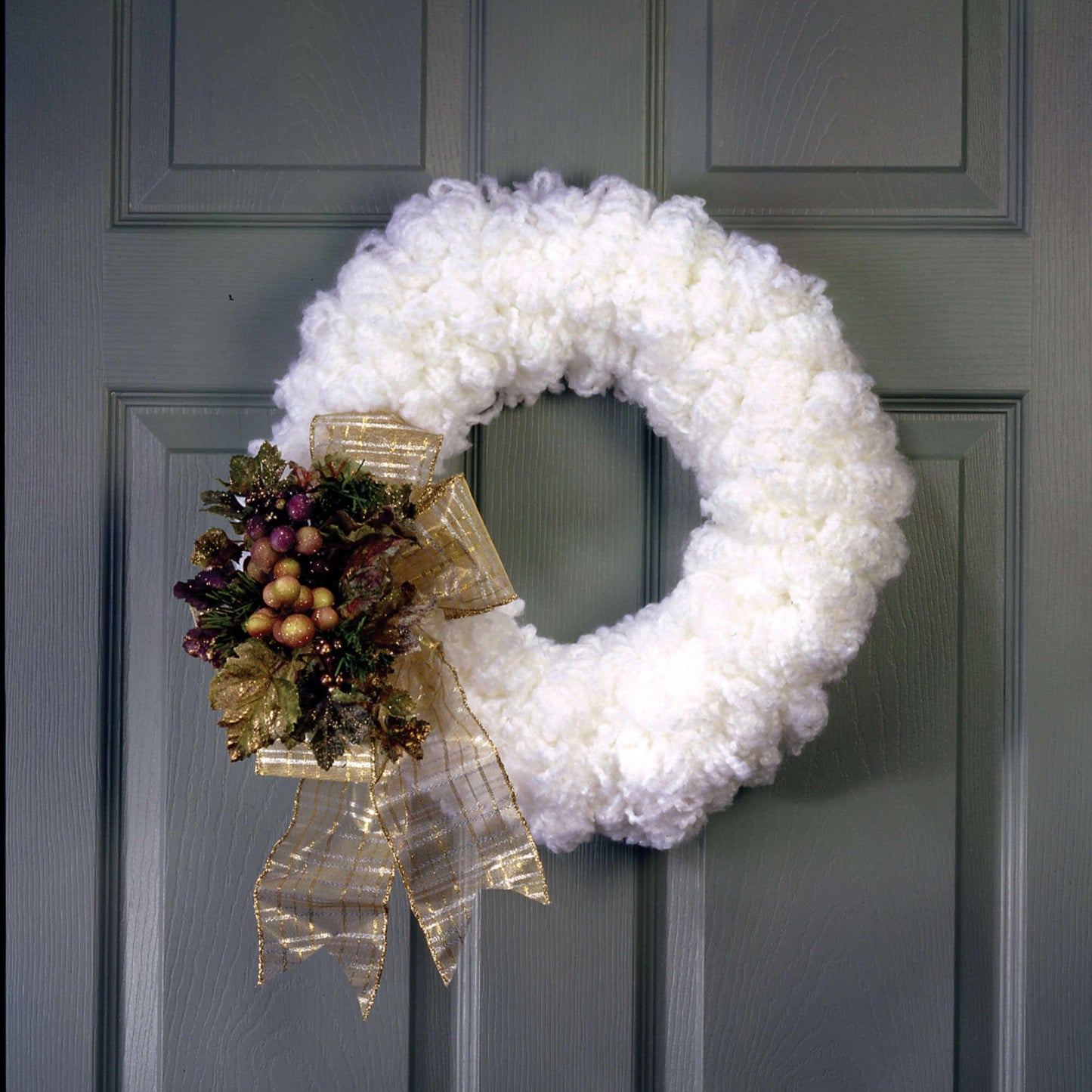 Red Heart Wreath Easy