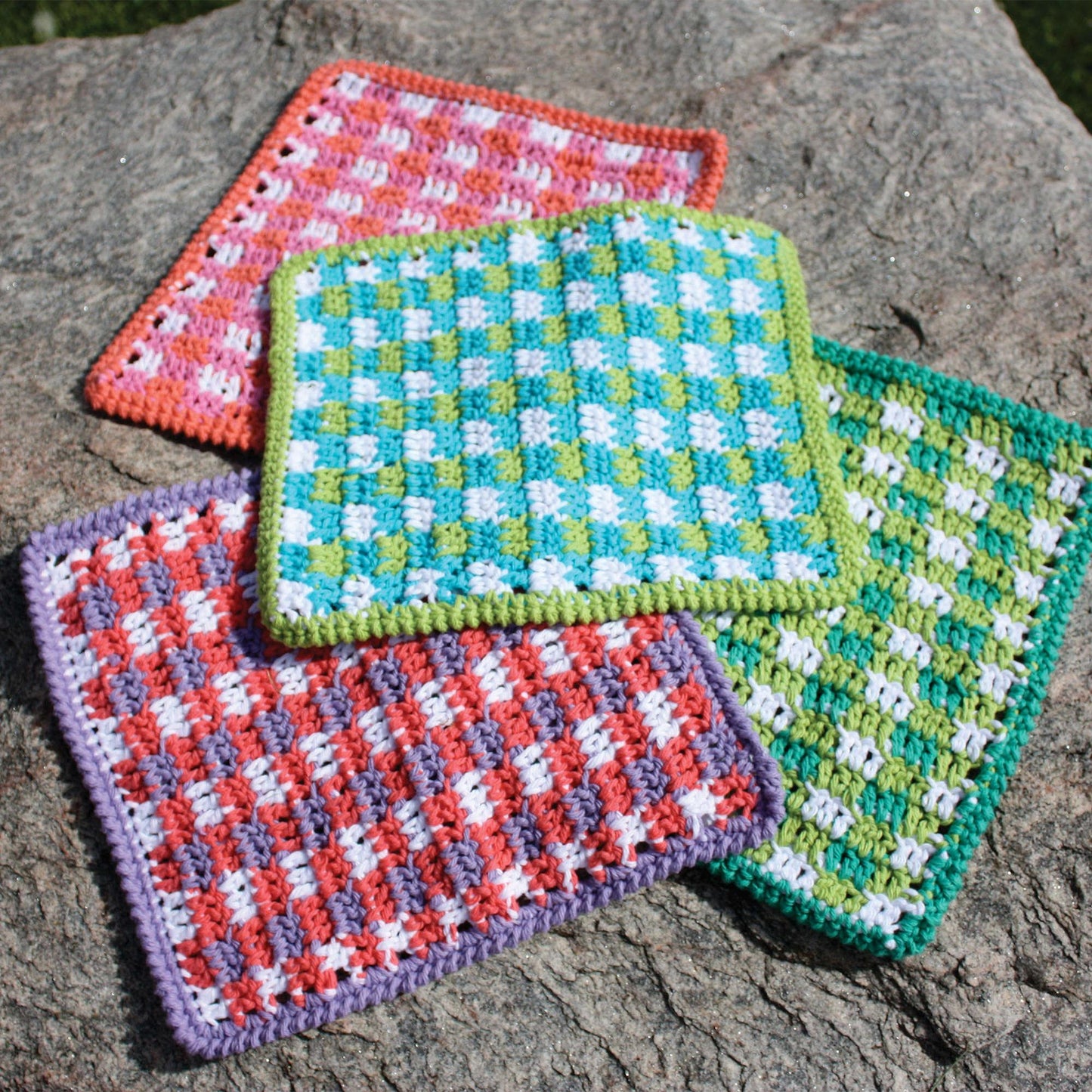 Lily Sugar'n Cream Mod Gingham Dishcloth