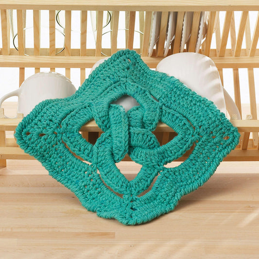 Lily Sugar'n Cream Celtic Knot Dishcloth