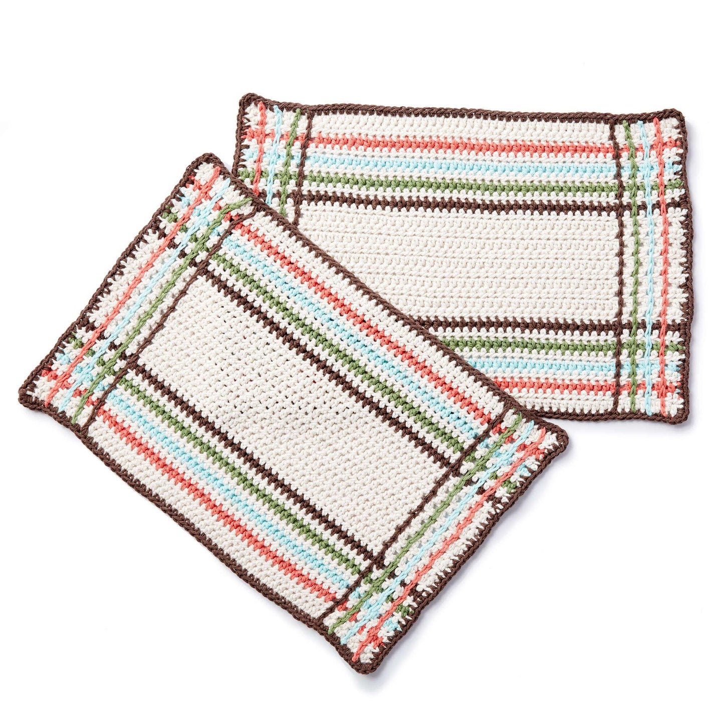 Lily Sugar'n Cream Mad For Plaid Crochet Placemat