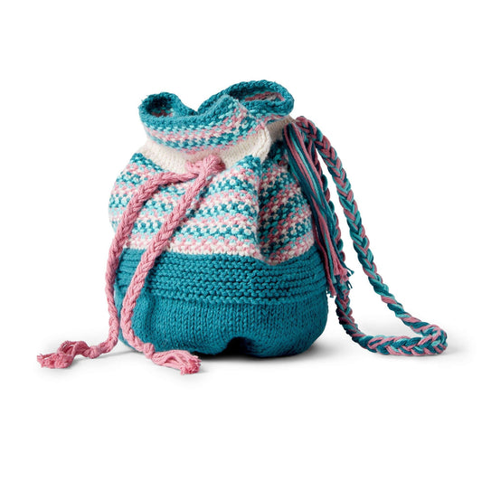 Lily Sugar'n Cream Woven Look Knit Bucket Bag