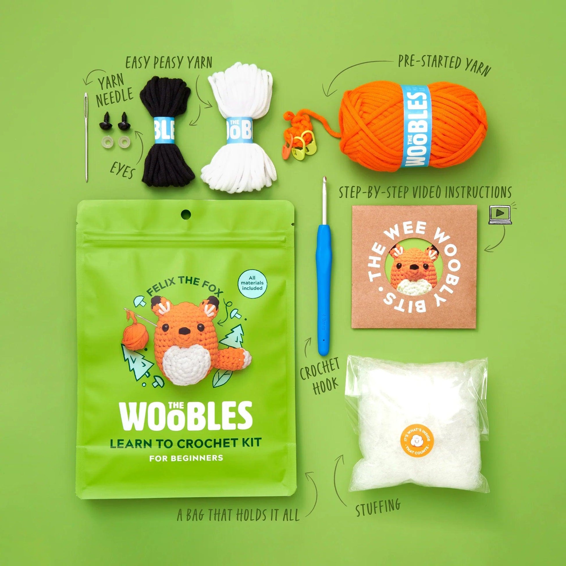 Cute Animal Crochet Kit for Beginners – Craft Your Own Adorable Crew! 🐰🧶 - Dynamic Frog